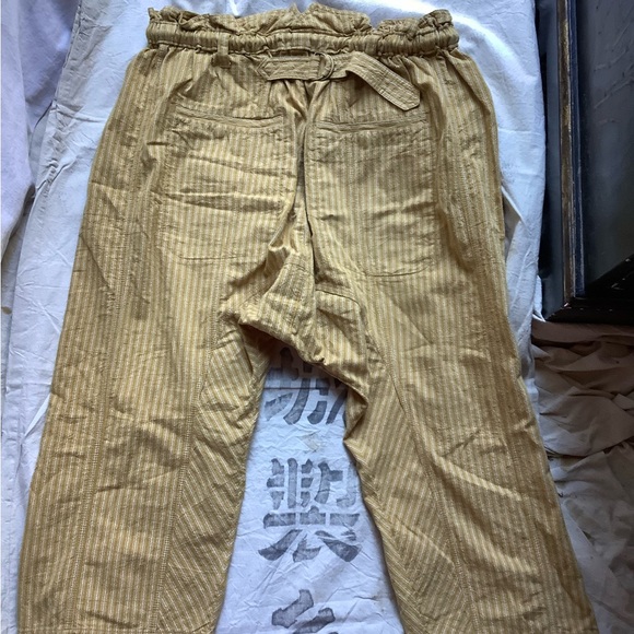 Free People Runyon Oversized Drop Crotch Harem Striped Pants - Picture 6 of 8